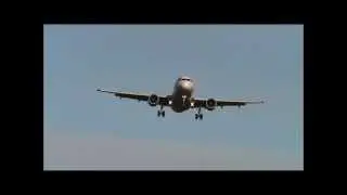 Finnair A319 landing to Oulu Airport