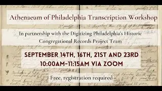 Athenaeum Transcription Workshop with CLIR Session #3