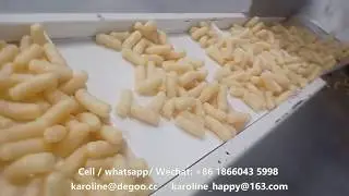 Puffed Corn Sticks Cheese Ball Curl Snacks Inflating food Extruder Machine Processing line