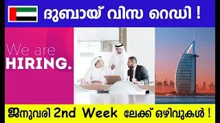 Dubai job vacancy 2026 | UAE Jobs Malayalam | Gulf Jobs Malayalam | Dubai Jobs | Gulf Jobs Today