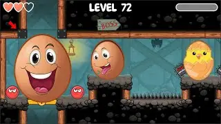 Big Red Ball 4 vs Egg Ball All Level Mixup Stage 26