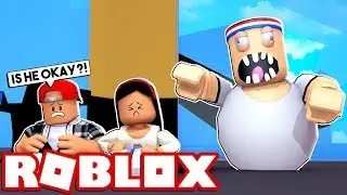 WE GOT ATTACKED WHEN GOING TO THE GYM! - ROBLOX ESCAPE THE GYM OBBY