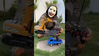 RC Excavator Vs Remote Control Truck Unboxing & Testing🛻