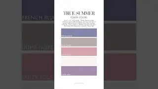 TRUE SUMMER Best and Worts colors ☁️  #coloranalysis #truesummer
