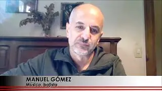 Entrevista con el contrabajista Manuel G&oacute;mez en el programa 