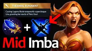 IMMORTAL Lina 7.39e — Kaya & Yasha Aghanim's Scepter Meta Build #dota2