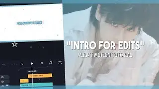 Intro tutorial Alight motion | (cinematic bar opening + shaking text) [REQUESTED]
