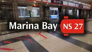 NS27 Marina Bay MRT Station: Exit 2 to Platforms | Singapore Walking Tour