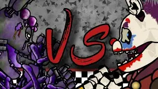 (Dc2/FNaF)&bull; Toxic Springtrap Vs Clown Springtrap