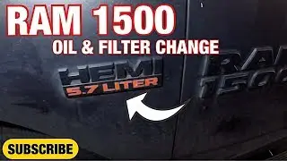 How to change oil & Filter on 2017 Ram 1500 5.7L