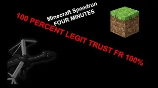 Totally Legit Minecraft Speedrun