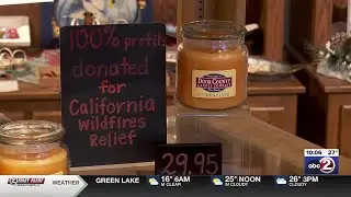 Door County Candle Company selling &lsquo;Golden State&rsquo; candles for LA wildfire relief