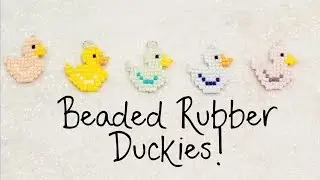 DIY Beaded Rubber Duck Square Stitch Charm Tutorial &brvbar; The Corner of Craft