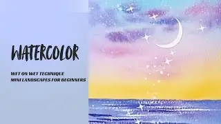 Painting a Serene Moon on the Ocean A Step-by-Step Watercolor Tutorial