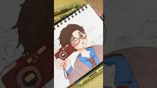 Smile 📸! Marcadores acrilico Arrtx. #art #drawing #artist #doodleart #sketchbook #arrtxart #anime