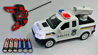 Unboxing Military Police Car, Remote Control Car Doramon, Rollover Stunt Vehicle RC, City Police Car