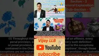 Section 3(1) - General Explanation of BSA, 2023 #advocate #law #bsa #shortsvideo #VijayLLB