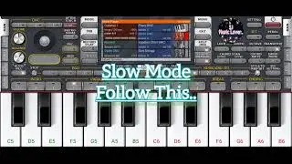 Ek Pyar Ka Nagma Hain song Slow and fast on piano app #org24