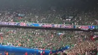 Northern Ireland fans sing 