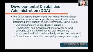 The Department of Disability Services (DDS)