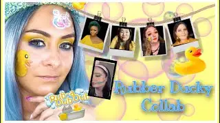 BUBBLE MAKEUP | National Rubber Ducky Day Collab | The Curvy Cuban