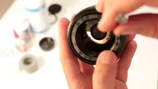 How to Clean Oil on a Aperture for Nikon 28mm 2.8 D AF Lens Part 2/2
