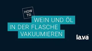 Wein und &Ouml;l in der Flasche vakuumieren
