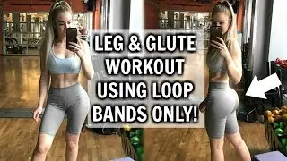 Lower Body Workout Using Loop Bands Only (At Home Workout) Circuit Style