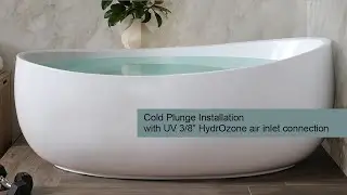 Hydro Systems |  Cold Plunge Installation with UV 3/8” Hydrozone air inlet connection