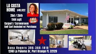 SOLD🏡 CHARMING 1988 PALM HARBOR HOME IN LA COSTA VILLAGE, PORT ORANGE, FL!🌴