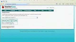 Week 1, Day 2: Using TeacherEase to create an online gradebook