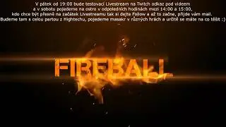 Pozv&aacute;nka na Livestream v p&aacute;tek a v sobotu.