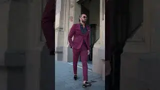 Introducing the HolloMen Burgundy  Wedding, Prom Night Tuxedo Suit.