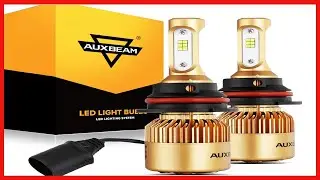 Auxbeam 9007 HB5 LED Light Bulbs F-S3 Series, 8000LM Per Set 6500K LED Light Bulbs with Fan & EMC