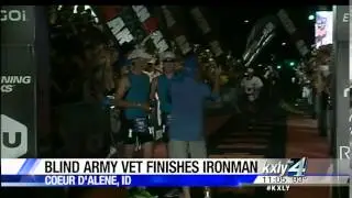 Blind Army Vet Finishes Ironman