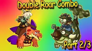 (Part 2) Tankylosaurus + Stompadon Roar Combo Is Actually Work!!! &spades; PvZ Heroes