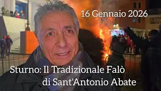 Tradizionale Falò di Sant'Antonio Abate Sturno (Av) 16 Gennaio 2026