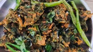 పాలక్ పకోడి కీస్పీగా palak pakodi crispy 👍😋😋🤤#food #shortsvideo 