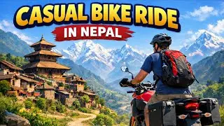 Casual bike ride in nepal