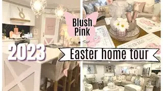 EASTER HOME TOUR 2023 | BLUSH PINK EASTER DECOR | CHELLESGLAMHOME