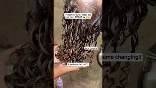 Curl tips I absolutely swear by for shiny curls ✨✍️📣 #curlyhair