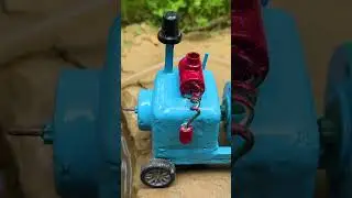 catch fish using mini water pump#pondpump #waterpump #tractor #scienceproject #farming #fishing #toy