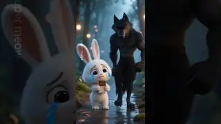 The little white bunny and wolf story