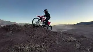 Cool evening dirt bike ride
