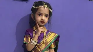 She Stole the Show! 😍 Little Girl&rsquo;s Navari Saree Dance Goes Viral #viral 