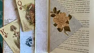 Altered book junk journal creating pockets and embellishing- kit from Tattytreasure and Collagetype