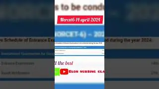 Norcet 6 exam date announced#nursingofficer#aiims#norcet#updates#viral#trending