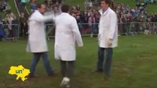 Shin-kicking keeps traditions alive: Shin-kicking competition keeps traditions alive