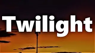 Twilight. Dusk. Nature Atmospheric Optics