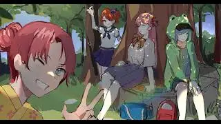 SFU Anime Art Train Timelapse (Community Games Night)